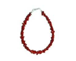 Bracciale Corallo Bambù Rosso