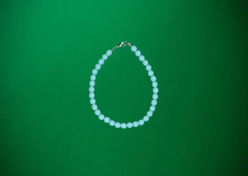 Bracciale con perle di pasta di turchese 5mm - immagine 3