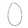 Collana in Pasta di Turchese con Perline di Corallo di Bambù e Cristallo
