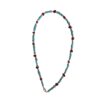 Collana in Pasta di Turchese Sfaccettato e Corallo di Bambù Rosso