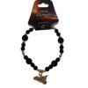 Bracciale con perle in Lava Stone dal vulcano e ciondolo con Sicilia