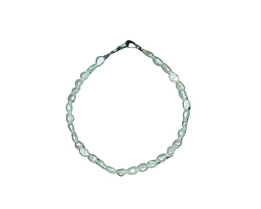 Bracciale con perle di fiume bianche